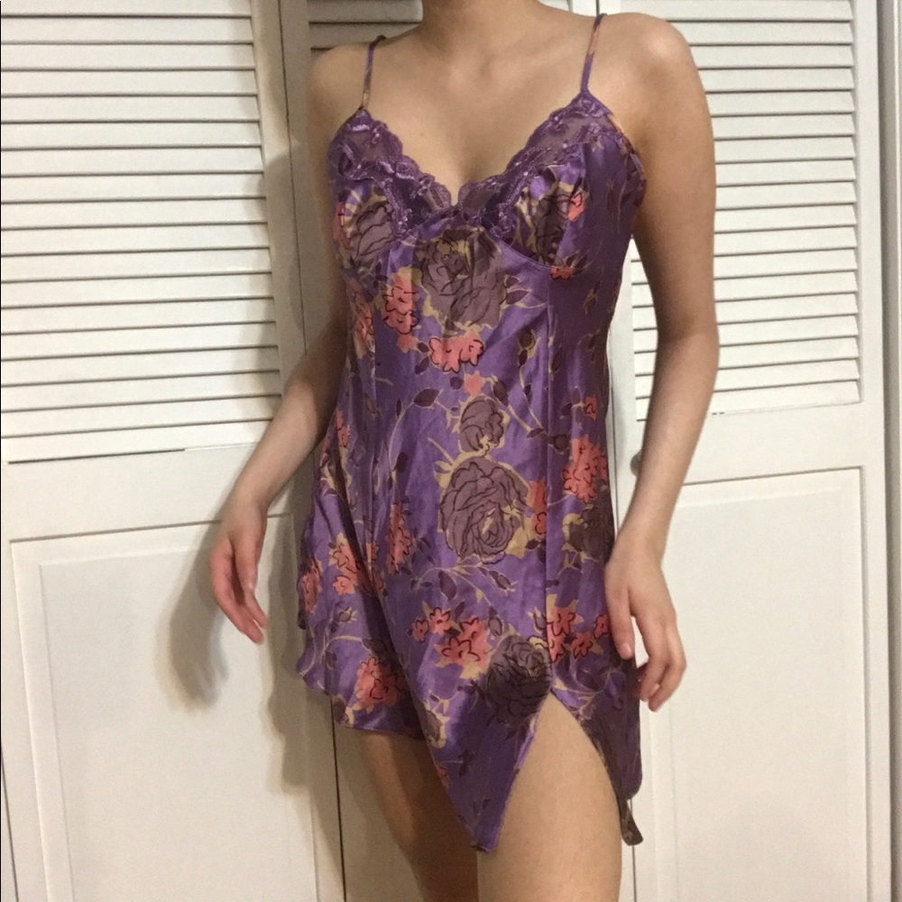 New Purple Satin Dress ( Victoria Secret )